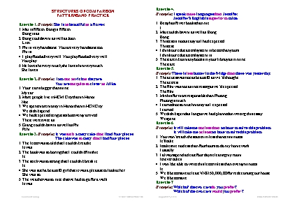 Structures of comparison patterns and practice